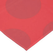 Points rouges sur la nappe de Noël rouge (Angle)