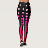 Points rouges sur noir, Leggings (Dos)