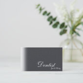 Points simples de carte de visite d'orthodontiste (Debout devant)