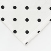 Points suisses bleus | Couverture en polaire monog (Coin)