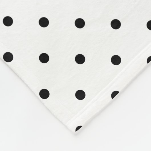 Points suisses bleus | Couverture en polaire monog (Coin)