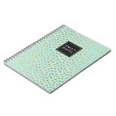 Points verts et Gold de la menthe | Carnet (Côté gauche)