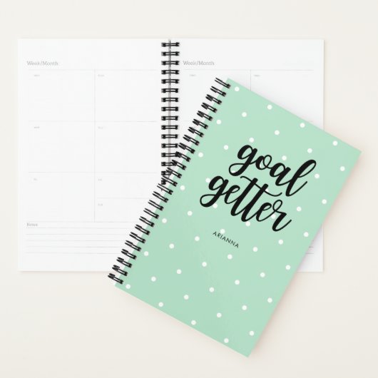 Points verts et typographie noire | But Getter (Devant avec enveloppe)