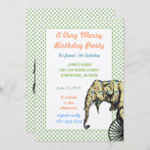 Points verts Invitations de la fête d'anniversaire (Devant / Derrière)