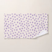 Points violets Préppy Points Posters de animaux mo (Serviette à main)