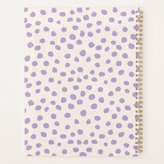 Points violets Préppy Points Posters de animaux mo (Dos)