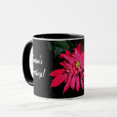 Pointsettia 3 mok (Voorkant links)
