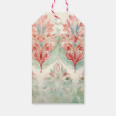 Pointsettia Flower Cadeaulabel (Achterkant)