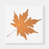 Pointy Brown Maple Leaf Magneet (Voorkant)