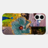 Poipu Sunrise, Kauai Hawaiian Peacock Collage Case-Mate iPhone Case (Achterkant (horizontaal))