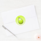 Poire - Autocollant Rond Classique (Enveloppe)