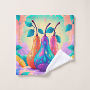 Poire colorée