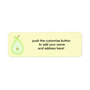 Poire juteuse - étiquettes de adresse