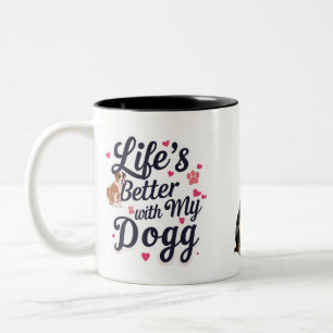Poireaux de joie Mug à deux tons