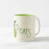 Poires 3D (WC) Mug (Devant droit)