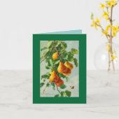 Poires de Catherine Klein.  CARTE DE NOTE GRN (Fleur jaune)