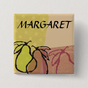 Poires de fruit d'art faisant cuire le badge