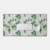 Poires et abeilles dans une cuisine de jardin fleu (Clavier et souris)