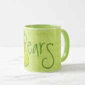 Poires texturées (chaux) Mug (Devant droit)