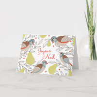 Poirier Carte de Noël