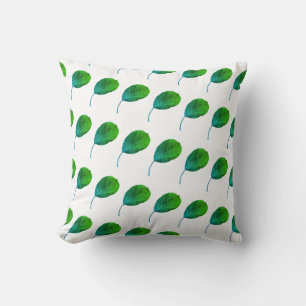 Poirier Feuille verte Texture Coussin Jeu Oreiller