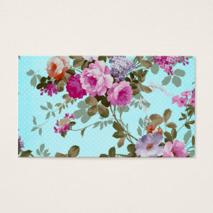 Pois à la mode turquoise floral rose vintage Girl