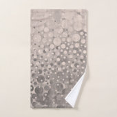 Pois Abstraits modernes de gris-pâle (Serviette à main)