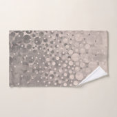Pois Abstraits modernes de gris-pâle (Serviette à main)