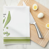 Pois aquarelle moderne serviette de cuisine (Quart Plié)