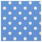 Pois blanc fait sur commande sur le tissu modelé (Fermer)