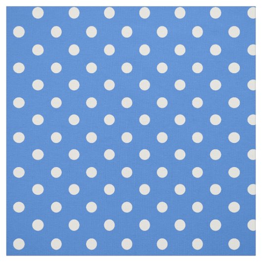 Pois blanc fait sur commande sur le tissu modelé (Échantillon)