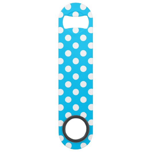 Pois blancs sur bleu électrique (Devant)