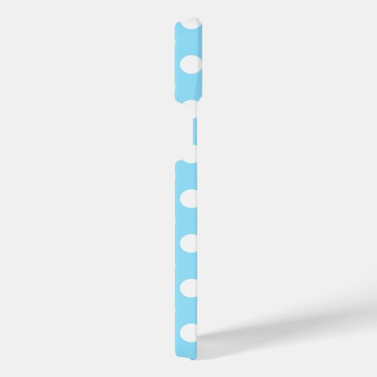 Pois blancs sur bleu pâle (Côté droit)