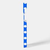 Pois blancs sur bleu royal (Côté gauche)