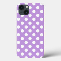Pois blancs sur Coque lilas-coque iphone Mate