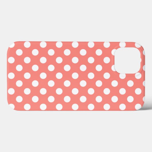 Pois blancs sur Coque pêche-coque iphone Mate (Verso (horizontal))