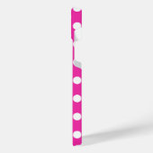 Pois blancs sur fuchsia (Côté gauche)