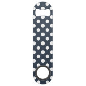 Pois blancs sur gris bleu (Dos)
