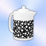 Pois blancs sur noir |<br><div class="desc">Pois blancs, minimes et simples sur un arrière - plan noir. Voir ma boutique pour des nappes assorties, des sets de table, des dessous de verre et plus encore, y compris un mélange et une combinaison avec des rayures noires et blanches et noires et blanches. Si vous avez besoin d'aide,...</div>