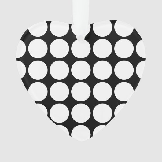 Pois blancs sur noir (devant)