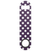 Pois blancs sur prune violette (Dos)