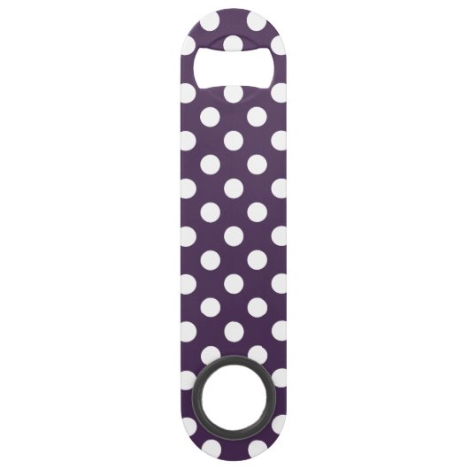 Pois blancs sur prune violette (Devant)