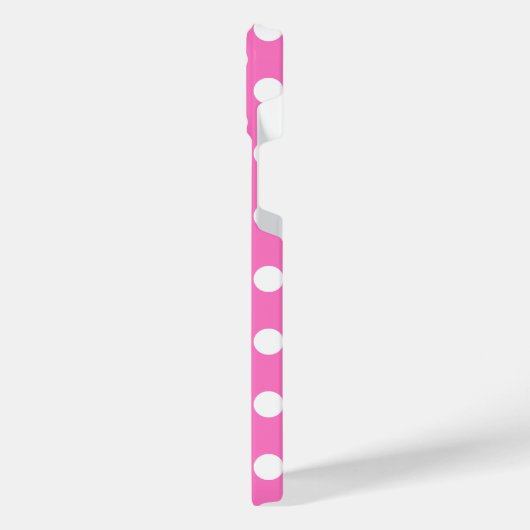 Pois blancs sur rose (Côté gauche)