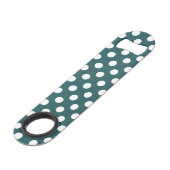 Pois blancs sur turquoise (Dos Angle)