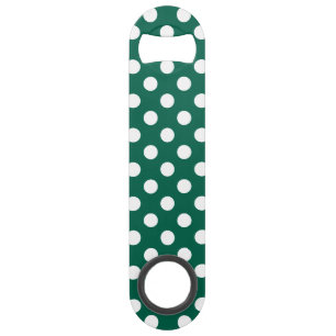 Pois blancs sur vert sauge