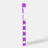 Pois blancs sur violet clair (Côté gauche)