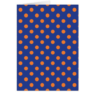 Pois bleu et orange