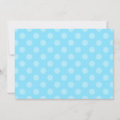 Pois Bleus Baby Boy Baby shower Invitation (Dos)