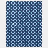 Pois Bleus Bleu Clair sur la couverture de la flot (Devant)
