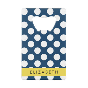 Pois Bleus de la Marine, Motif Pot Polka, Votre No